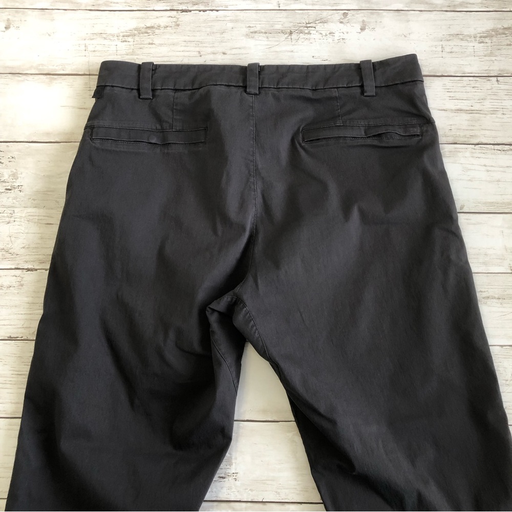 LULULEMON Commission Men Gray Stretch Chino Pant Sz 32 - Picture 7 of 14
